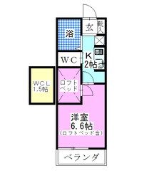 レオパレスワールド新船橋の物件間取画像